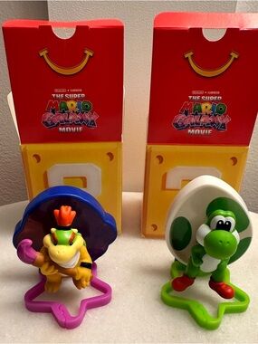 2026 McDonald's Super Mario Galaxy Movie Happy Meal toys BOWSER JR & YOSHI